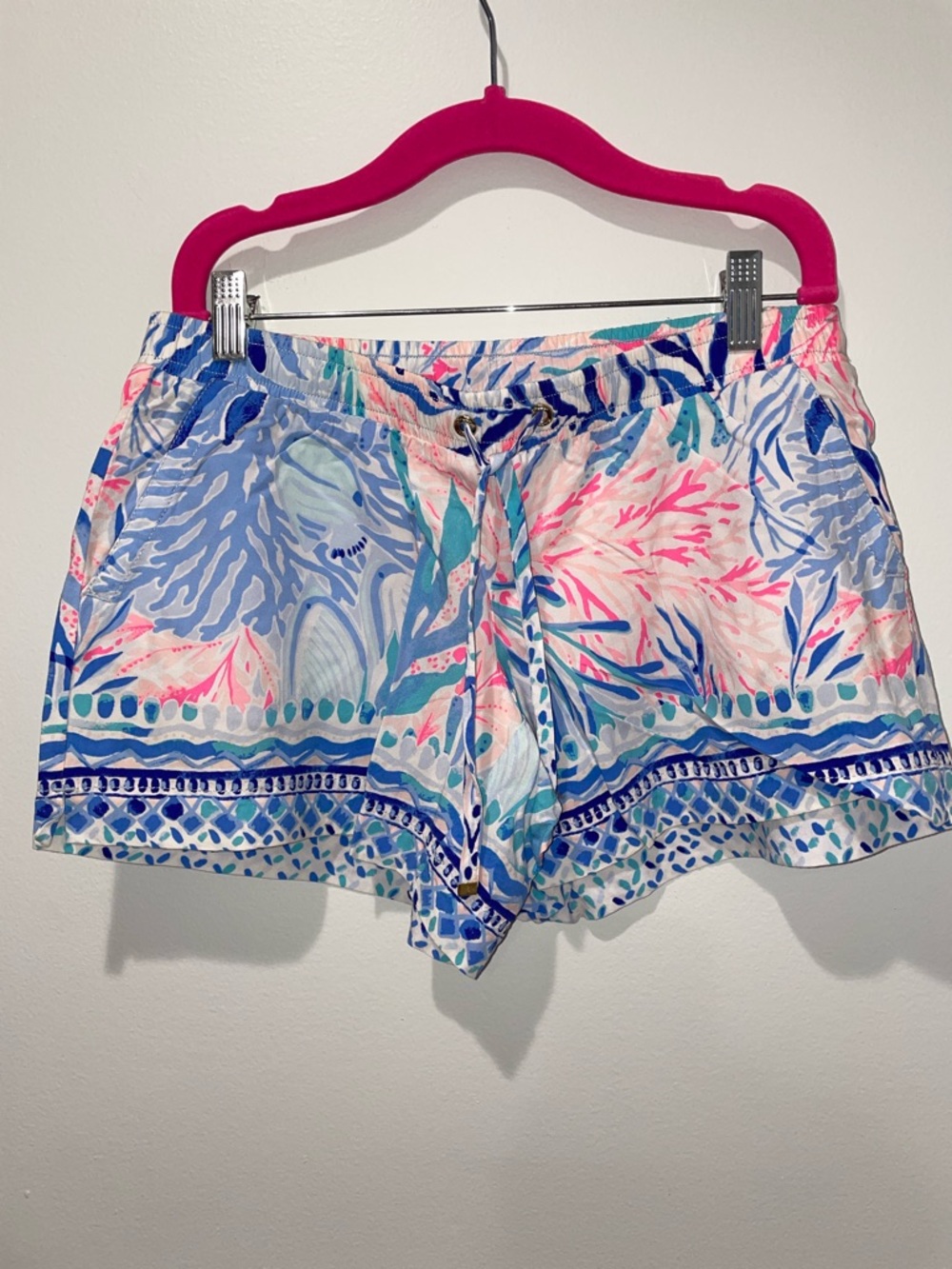 Lilly Pulitzer Pink & Blue Printed Women’s Flowy Shorts